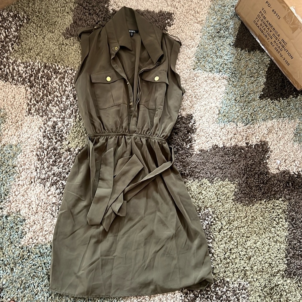 Olive green dress